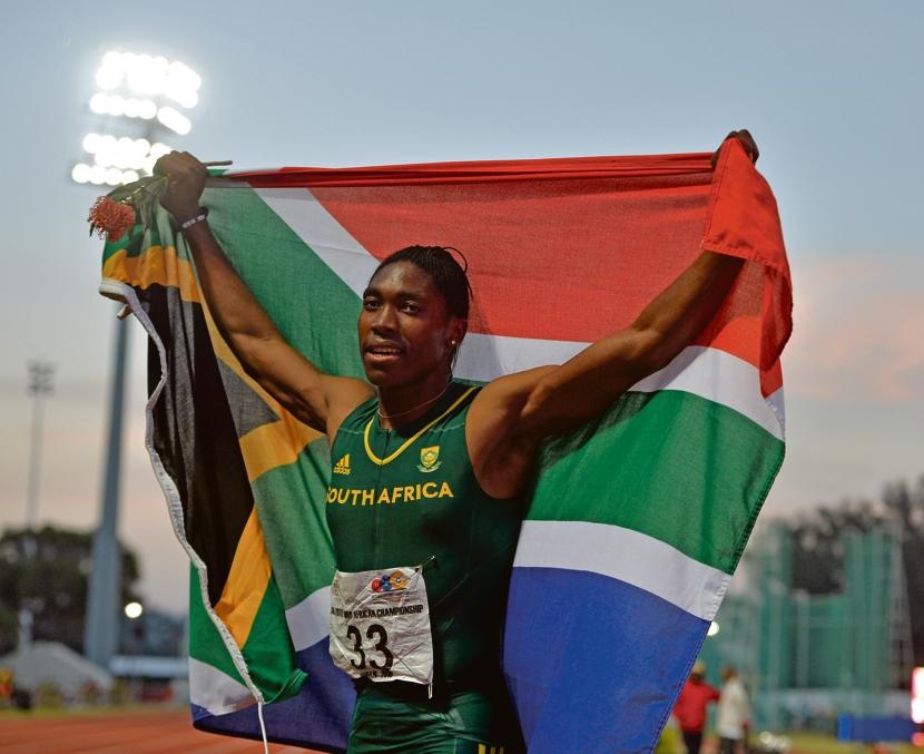 SUPREMO Caster Semenya celebrates another 800m title at Kings Park last weekend.  Picture: Roger Sedres 