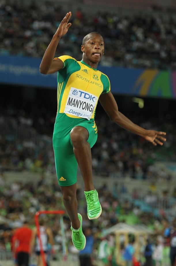 Luvo Manyonga at the IAAF World Championships in Daegu. Picture: Andy Lyons/Getty Images