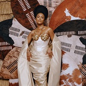 Nomzamo Mbatha's Shaka iLembe premiere gown was a resurrection of Queen Nandi