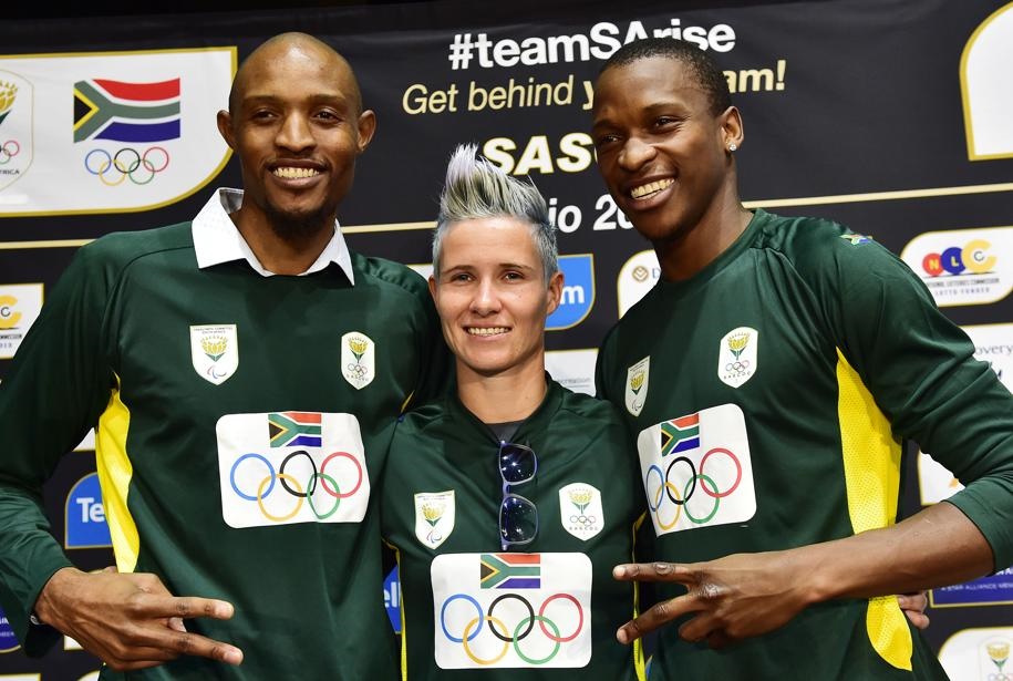SASCOC announces final team SA 2016 Olympic Squad Kgotso Mokoena,Janine van Wyk and Luvo Manyonga.