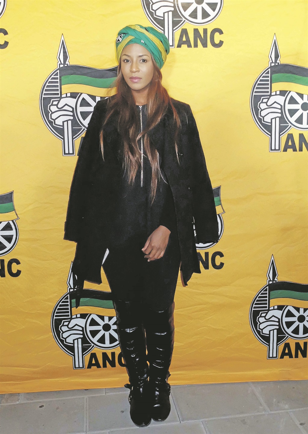 Actress Jessica Nkosi attended the ANC’s 20-day countdown to municipal elections in Newtown  