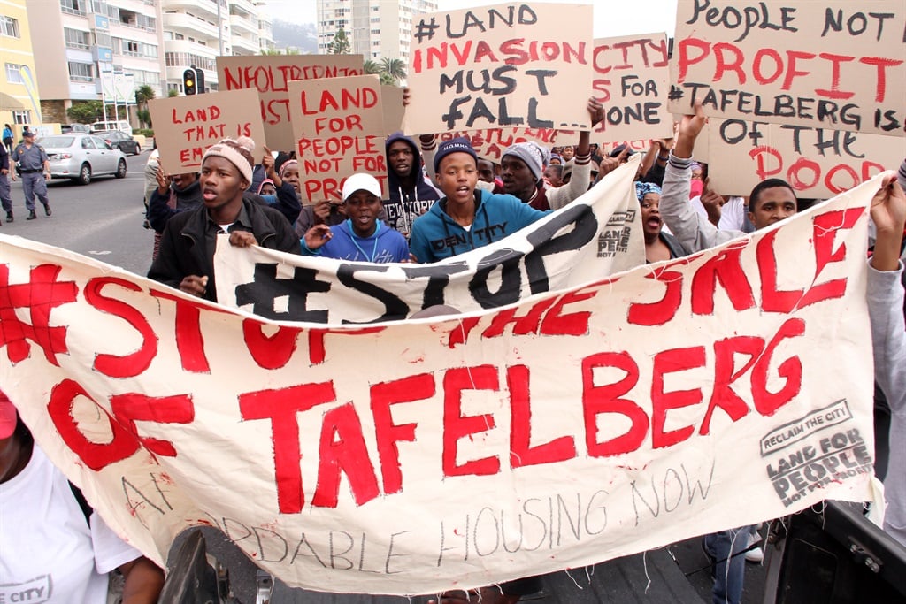  The march on Tafelberg, sea point on submissions deadline day 9 June 2016 Picture: Daneel Knoetze