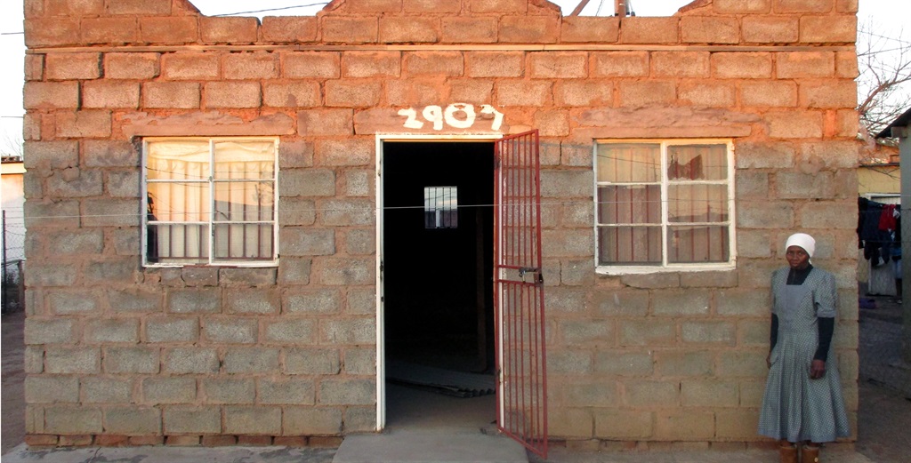 Nomayini Dopholo’s poorly built house in Khayelitsha.  