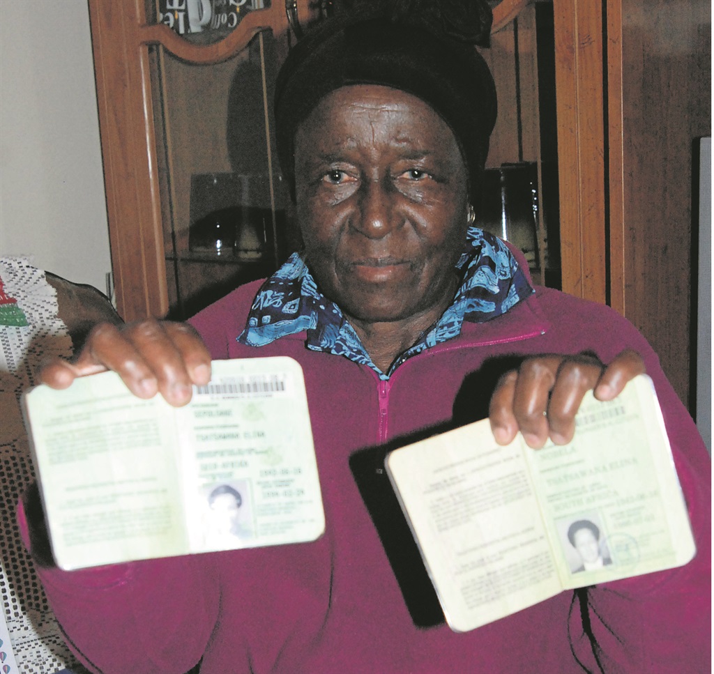 Gogo Elina Sepoloane found out that she shares her ID number with someone else. 