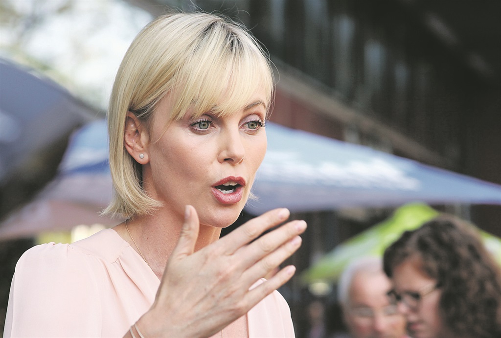 Outspoken actress Charlize Theron at the 21st International Aids Conference in Durban this week. She says Aids is still flourishing because ‘we value some lives more than others’. Picture: Siyanda Mayeza 