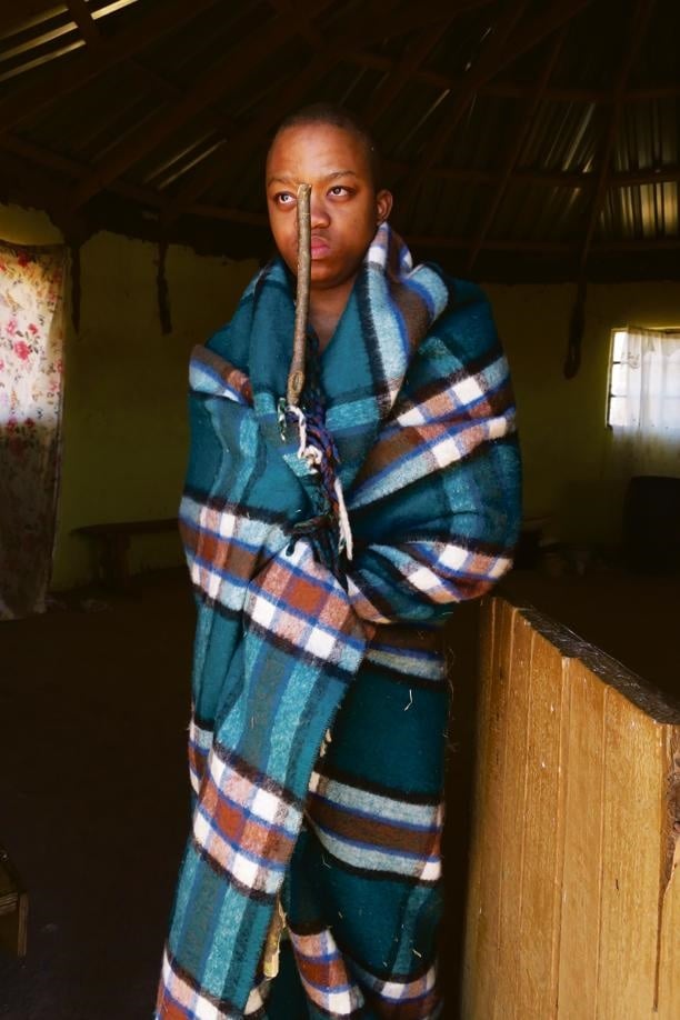 Kamva Mantashe graduated from an initiation school on Saturday. The ceremony was held at his home in Lower Cala in the small town of Cala, Eastern Cape. Picture: Lubabalo Ngcukana/City Press
