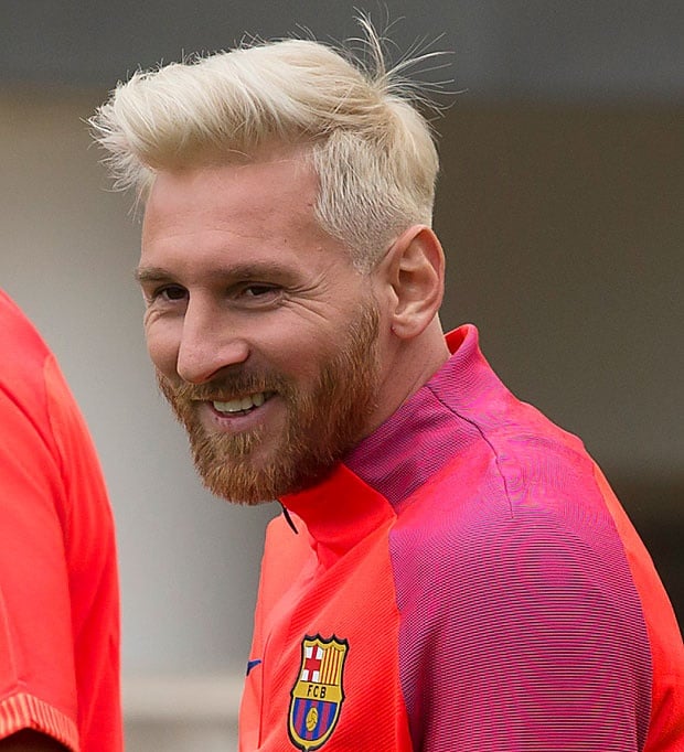 Messi Why I dyed my hair blonde VIDEO  Sofascore News