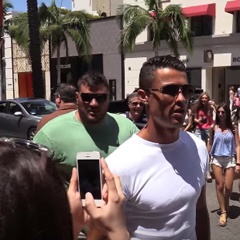 Cristiano Ronaldo shoving a fan (YouTube)
