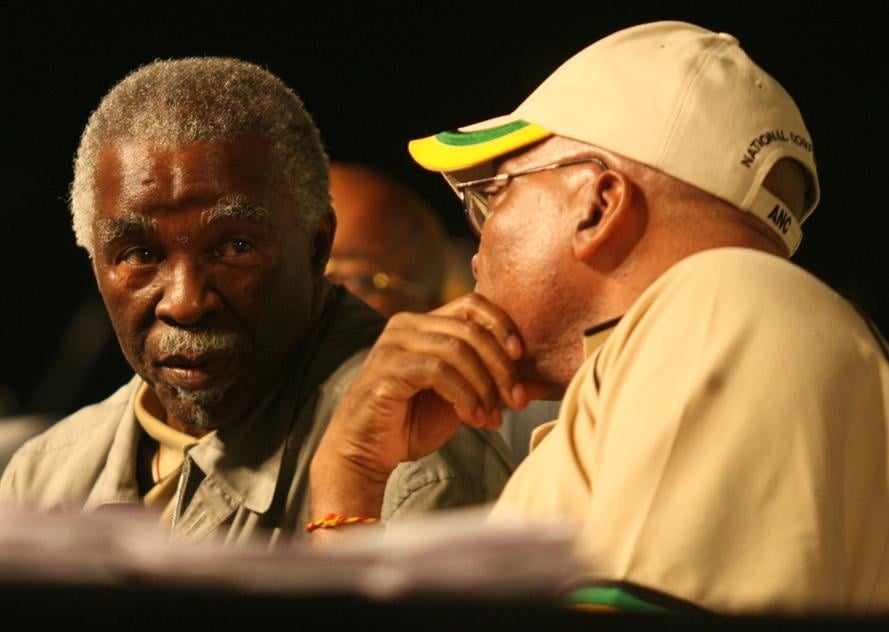 Thabo Mbeki and Jacob Zuma at an ANC conference. Picture: File