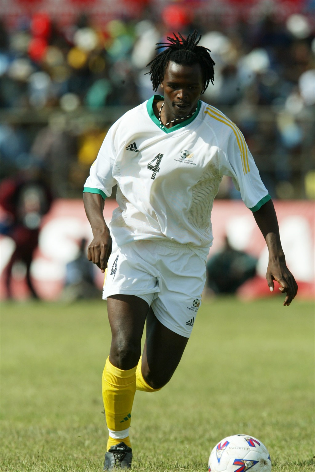 23 October 2002, South Africa v Kenya, Castle Lager Cup, 1st semifinal, Sheikh Amri Abeid Stadium, Arusha, Tanzania. Calvin Motloung in action for SA Photo Credit: - Gallo Images