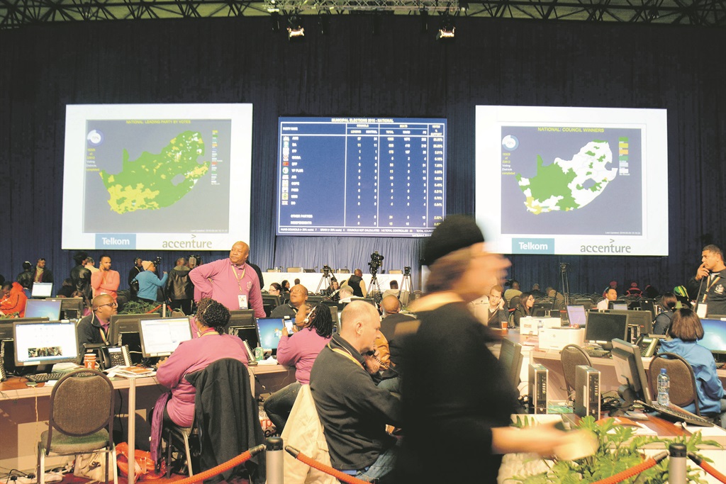  IEC Results Operation Centre in Tshwane. Picture: Christopher Moagi 
