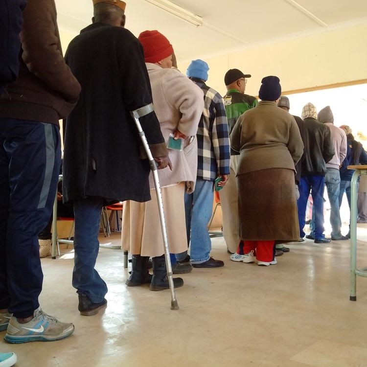 Voters queue to make their mark. Picture: Susan Cilliers