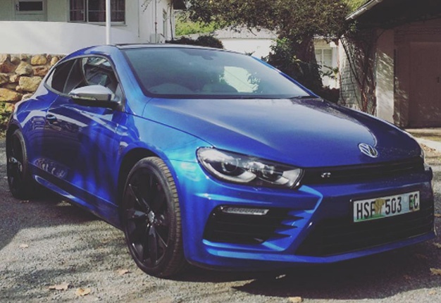 <b> SMURF COUPE: </b> Volkswagen invited Wheels24 to sample their hot hatch line-up, including the Scirocco R. <i> Image: Sean Parker </i>