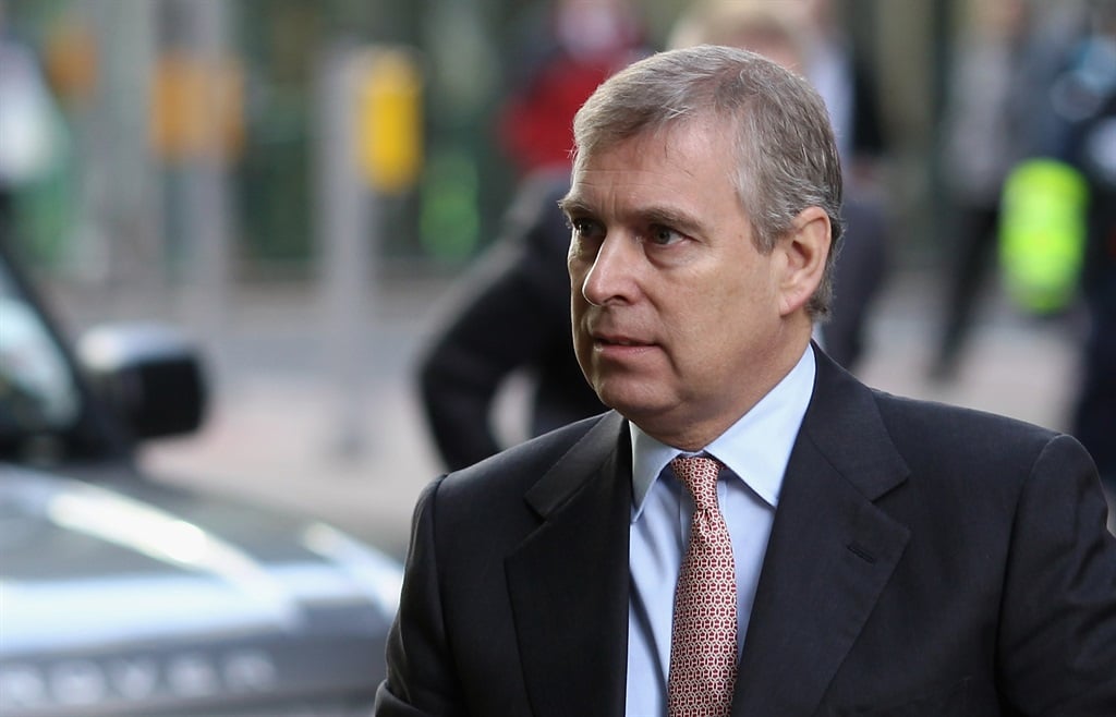 Prince Andrew The Duke of York arrives at the Headquarters of CrossRail in Canary Wharf.