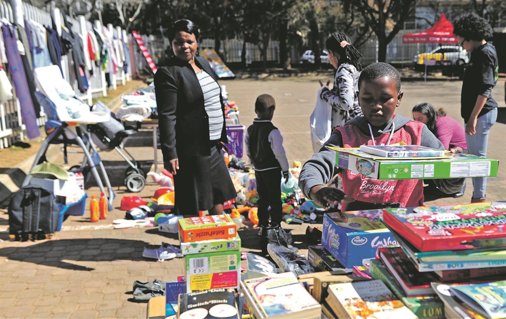 HELPING HAND The street shop allows people to choose what they like from donated goods.  Picture: Tebogo Letsie 