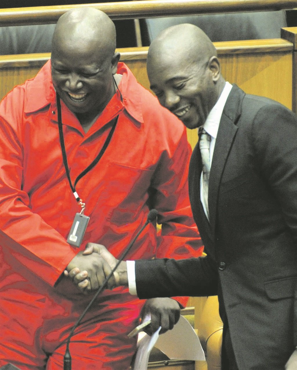 LIKELY ALLIES? EFF leader Julius Malema and DA leader Mmusi Maimane are likely to join hands by forming coalition governments, taking big metros like Johannesburg and Tshwane away from the ANC. Picture: Elmond Jiyane 