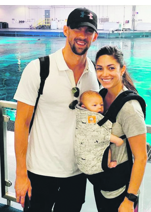 Michael Phelps and fiancée Nicole Johnson  