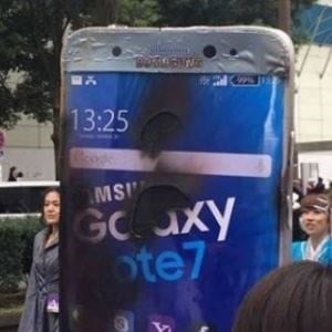 A Samsung Galaxy Note 7 Halloween costume.