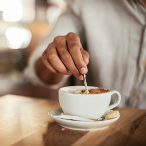Drinking coffee might increase your chances of gaining weight.