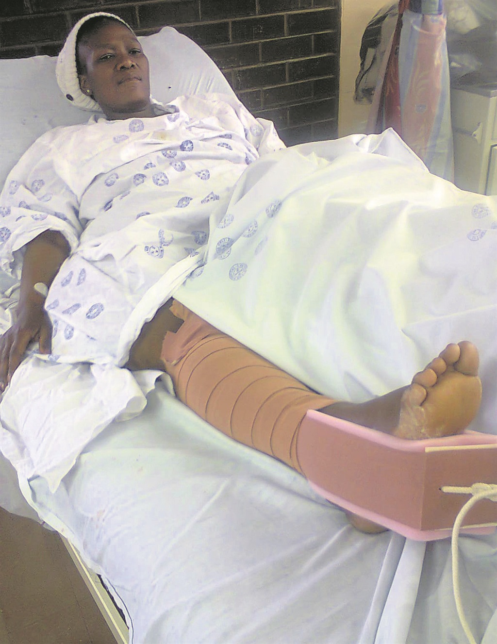 Bongi Nduli talks about her brush with death from her hospital bed.  