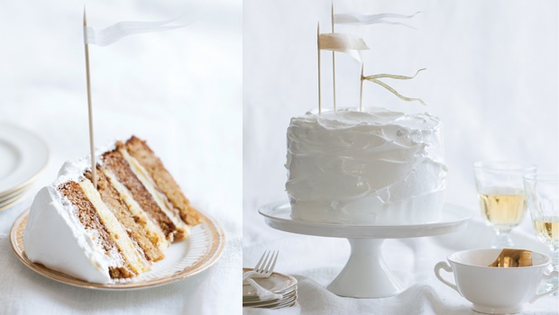 Party time: Meringue almond chiffon cake 