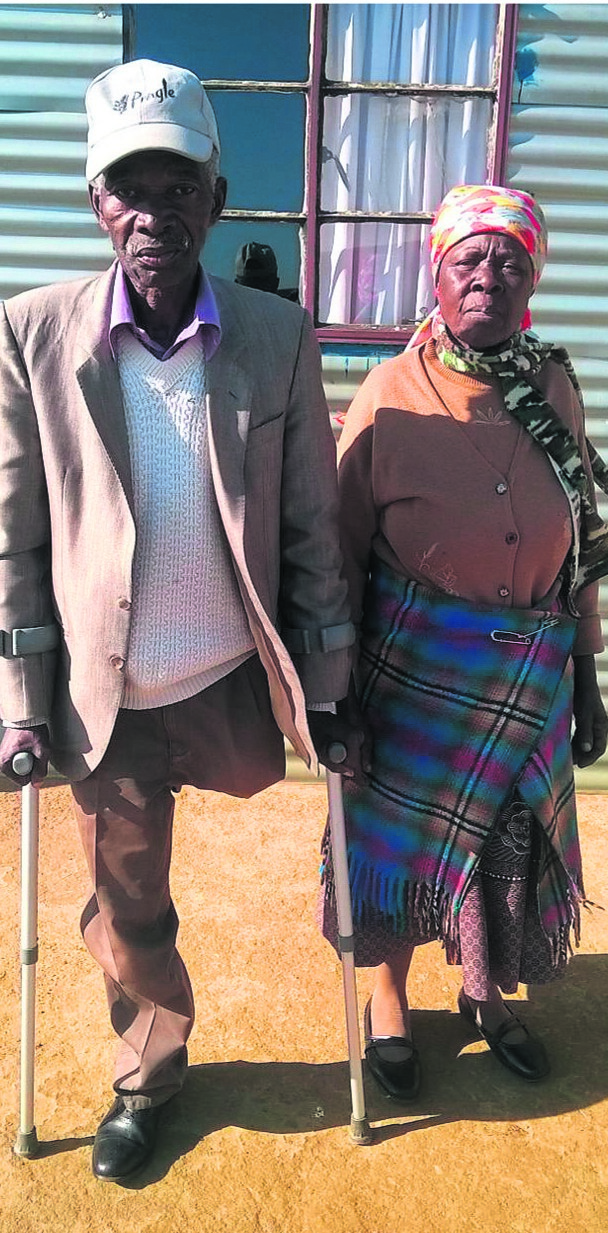 Madala King Nkosi and his wife Keti Nhlanhla say they have spent most of their lives living on the land.     Photo by      Bongani Mthimunye  