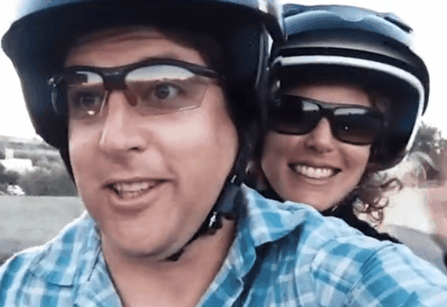 <B>SCOO-TOURING COUPLE:</B> Steven Warriner and his wife travel the world while riding scooters. <I>Image: Wheels24</I>