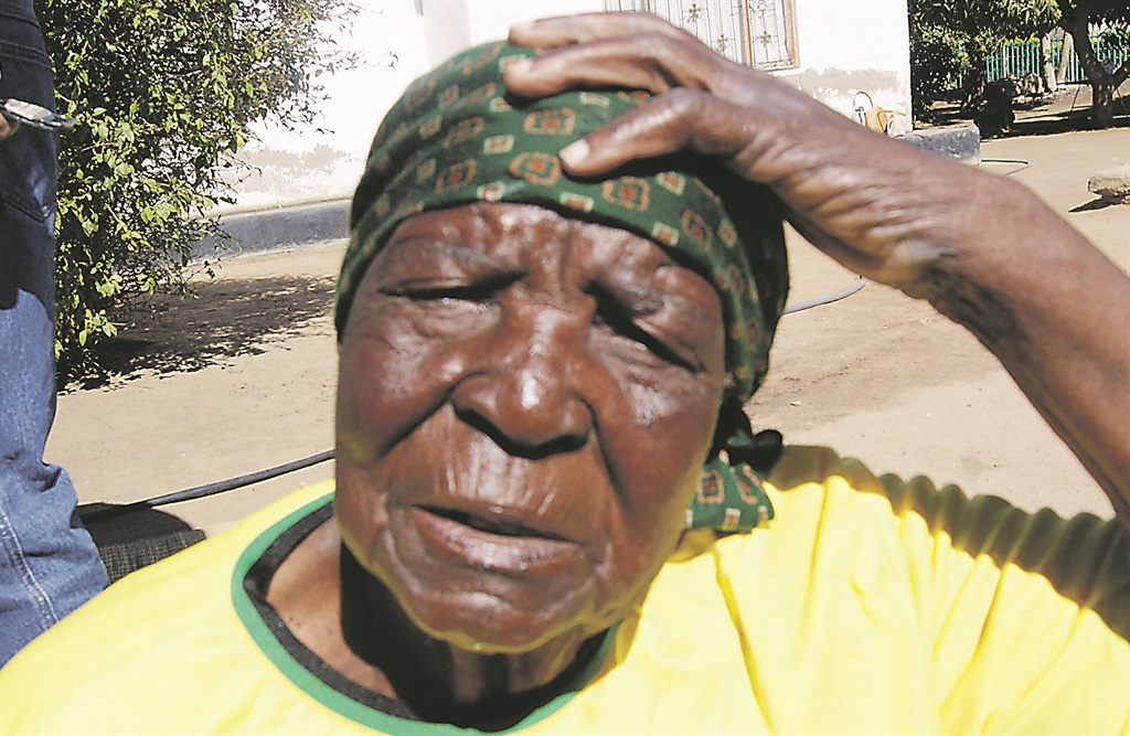 Gogo Monase Lushaba says she has lived long because she chooses to stay positive.      Photo by Elizabeth Langa 