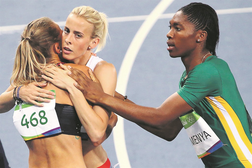 FAR CRY Lynsey Sharp and Melissa Bishop shun Caster Semenya after her 800m Olympic victory. Picture: David Gray / Reuters 