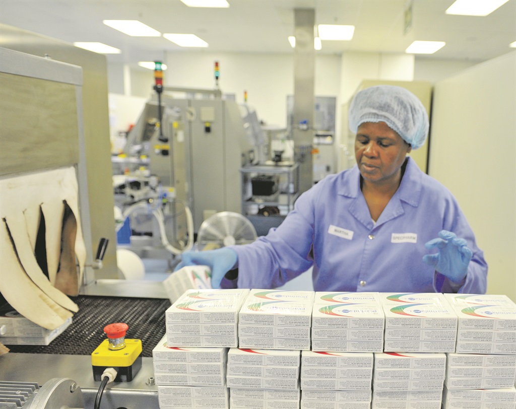 ALL BOXED UP A worker at Specpharm in Midrand packages medication for distribution Picture: Elizabeth Sejake 