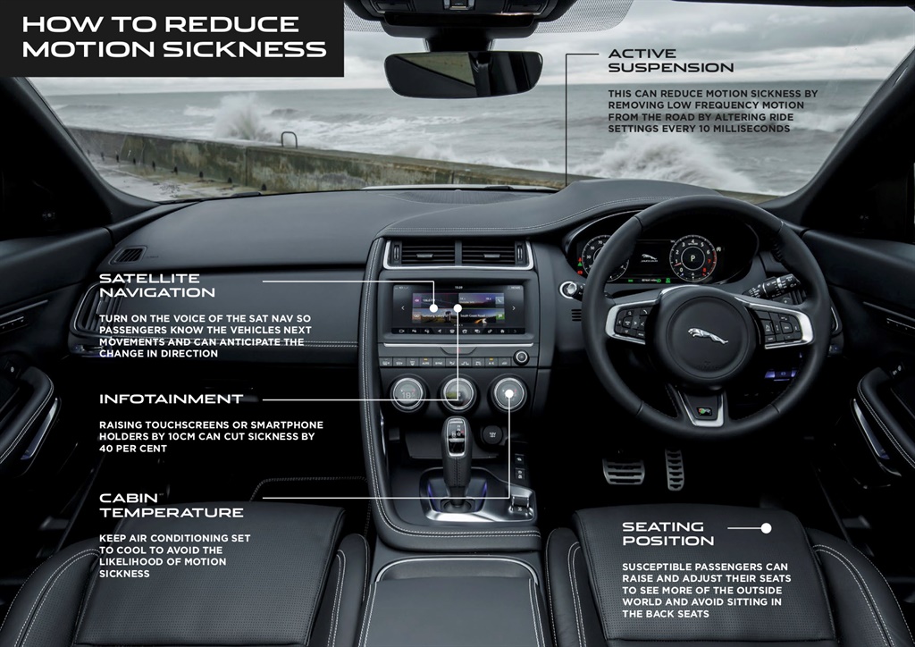 Jaguar Land Rover motion sickness