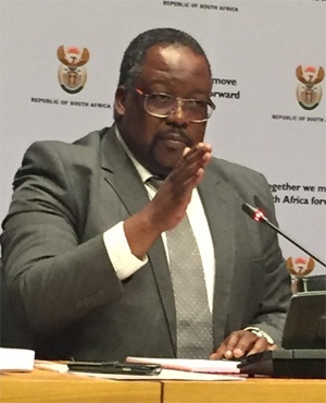 Police Minister Nathi Nhleko. Picture: Tammy Petersen