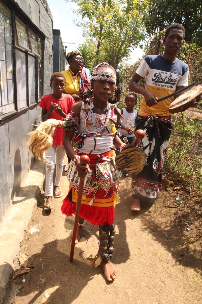 Mbali ‘Mnikelo’ Kubheka Ngomane at her ceremony on