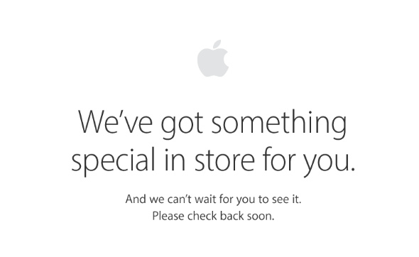 Apple's iPhone accessories page is now offline with this message displayed.