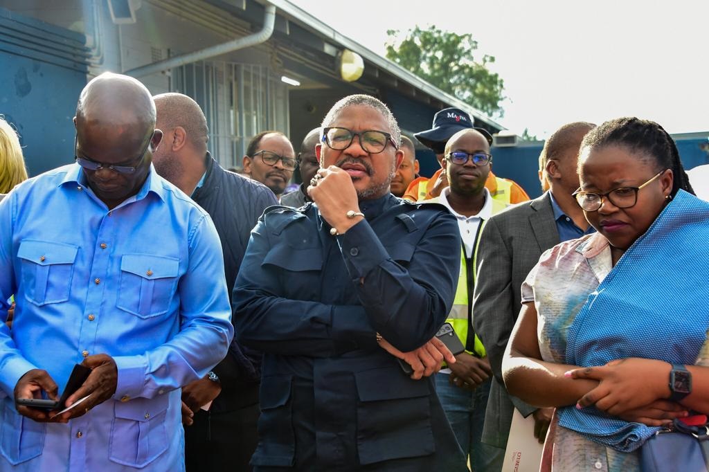 Minister Fikile Mbalula conducting an oversight visit of the Johannesburg to Naledi corridor and outlining the progress made in rebuilding the rail network.

Photo supplied
