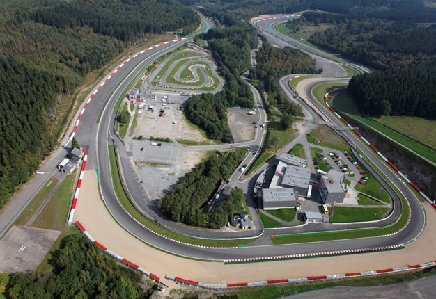 The Spa-Francorchamps racetrack in Belgium. Image: spa-francorchamps.be