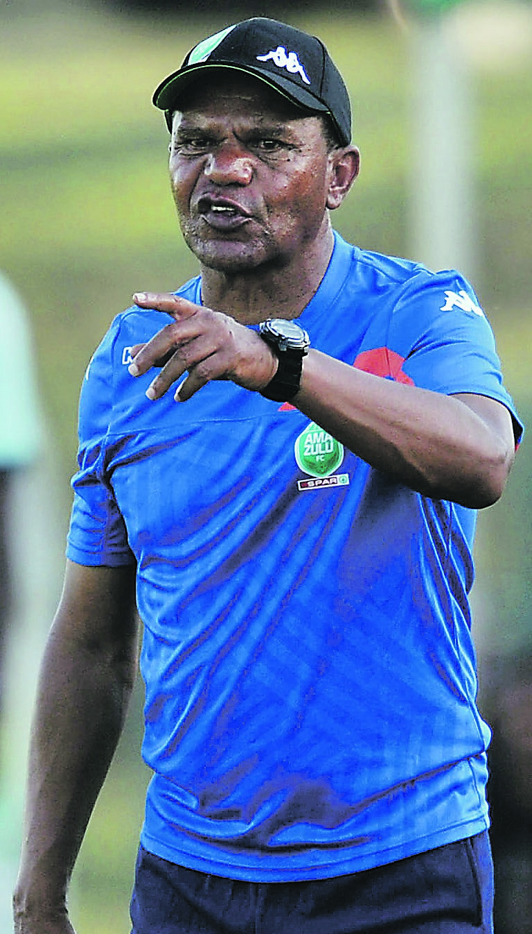 AmaZulu coach, JosephAntipas, expects more points today.   Photo by Backpagepix 