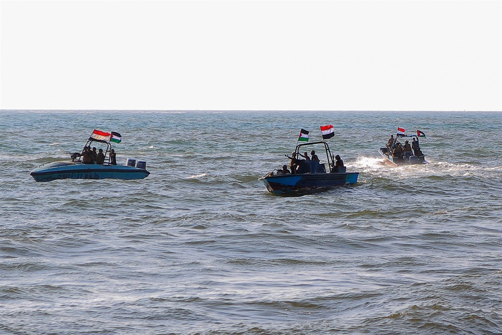 Members of the Yemeni Coast Guard affiliated with 