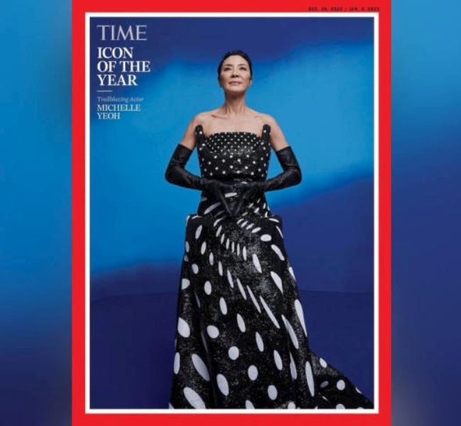 Michelle Yeoh was named Icon of the Year by Time magazine. (PHOTO: Time)
