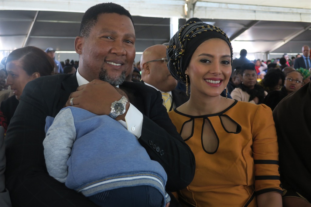Mandla Mandela and his wife, Rabia Nosekeni. 