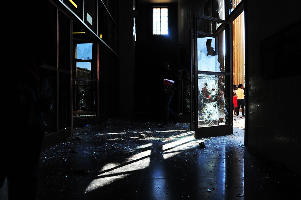  The Great Hall at Wits following the #FeesMustFall protests this week. PHOTO: Leon Sadiki/City Press 