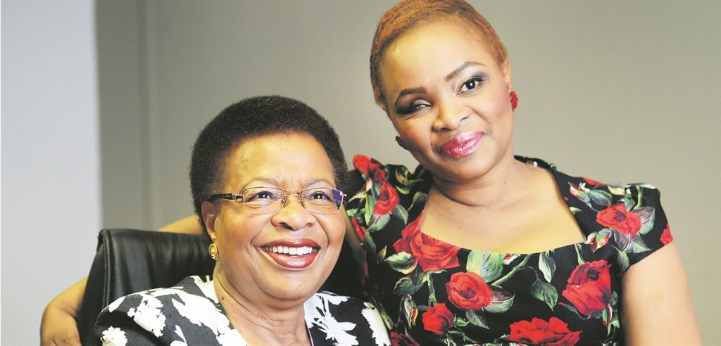 Former first lady Graça Machel and her daughter Josina are highlighting the scourge of gender-based violence. Picture: Leon Sadiki