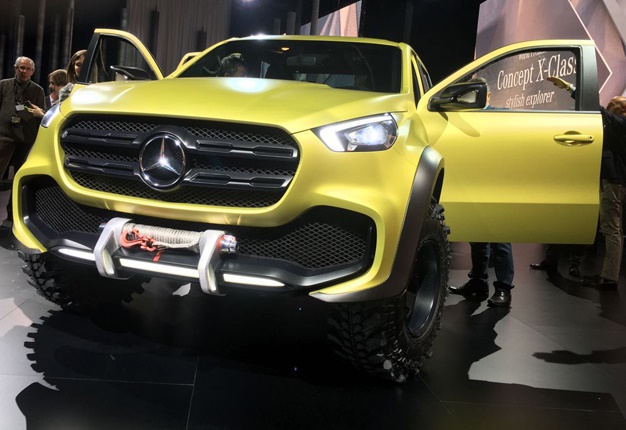 <B>FIRST PREMIUM GERMAN BAKKIE:</B> Mercedes-Benz revealed its X-Class bakkie globally. Expect the X-Class to arrive in SA in 2018. <I>Image: Ferdi de Vos</I>