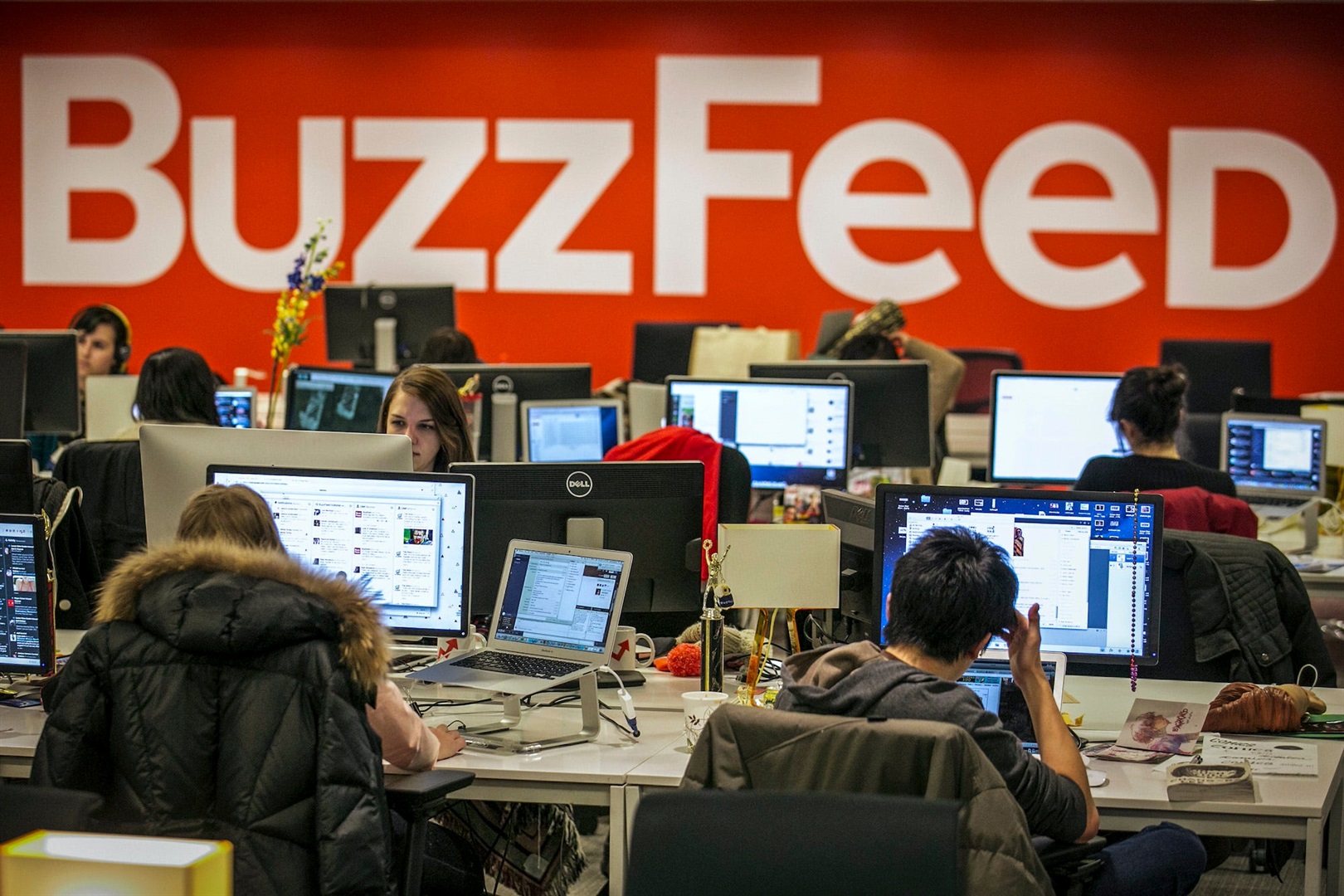 BuzzFeed announced job cuts as it posted its first set of earnings as a publicly listed company. Brendan McDermid/Reuters