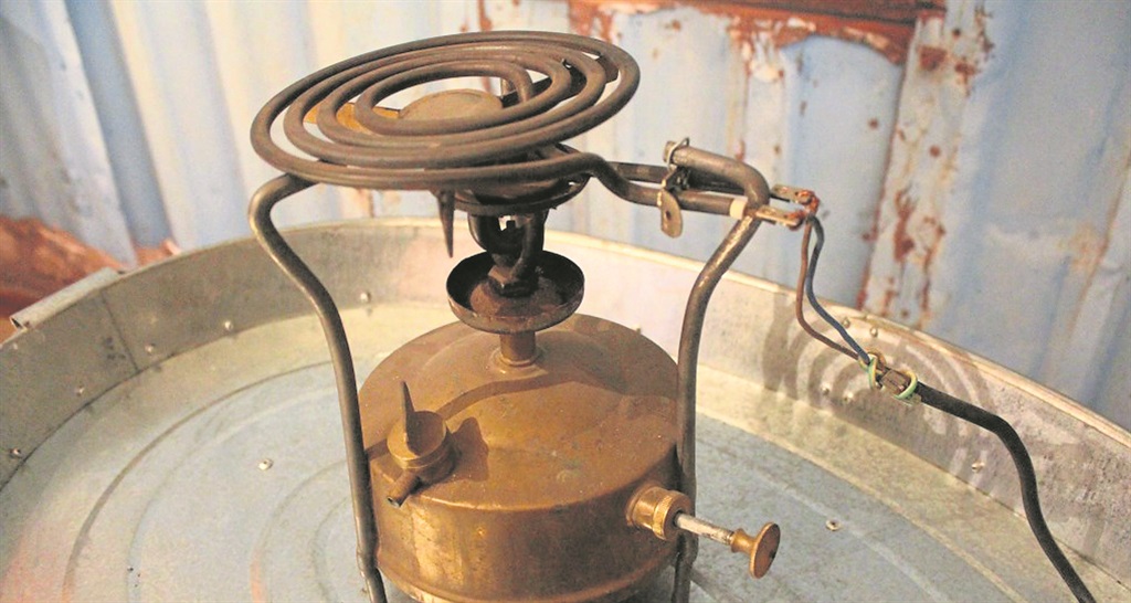 Eskom says that the re-purposing of appliances like this primus stove is dangerous. 
