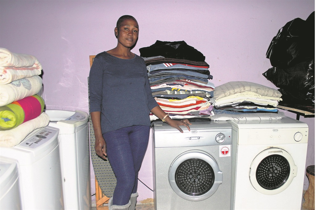 Patience Dlamini runs a successful laundry in Tembisa, Ekurhuleni.                                              Photo by Stephens Molobi 