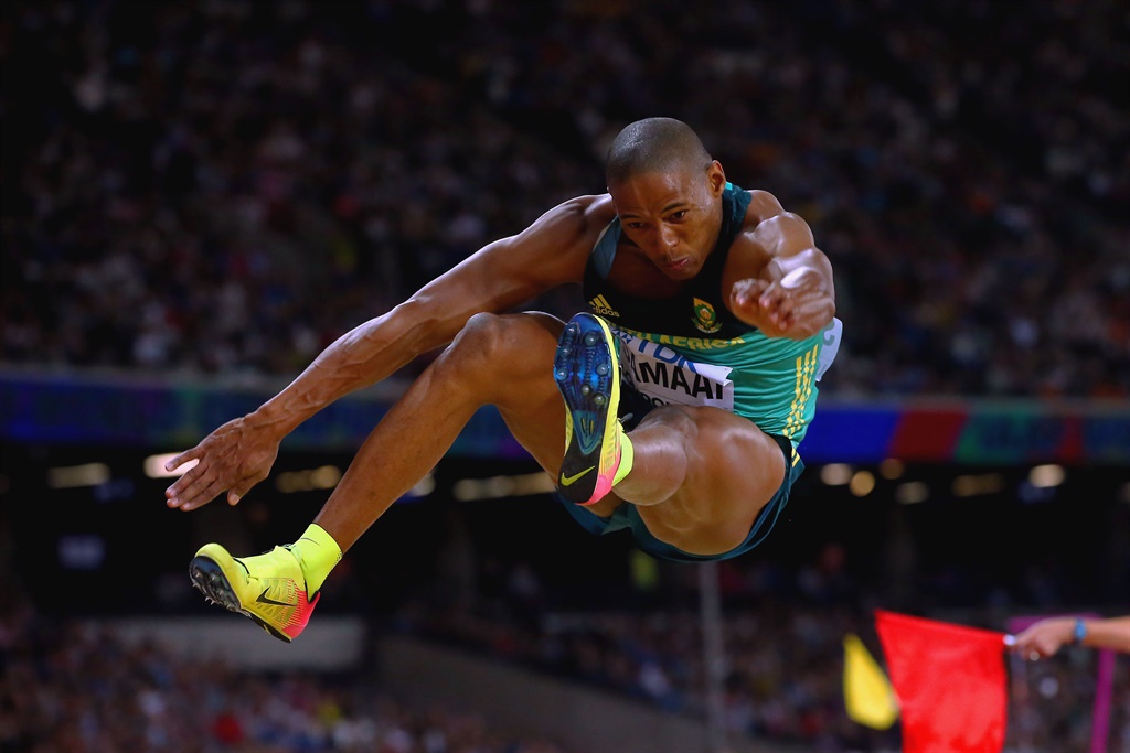 World long jump bronze medallist Ruswahl Samaai