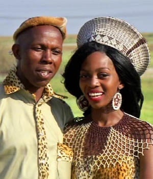 The infamous couple Fanie and Bavelile Mkhwanazi that recently got married on popular television series, Our Perfect Wedding. Picture: Supplied