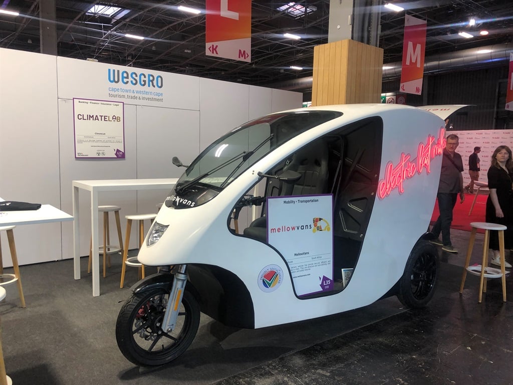 One of the MellowVans at the VivaTech 2023 summit in Paris, France.