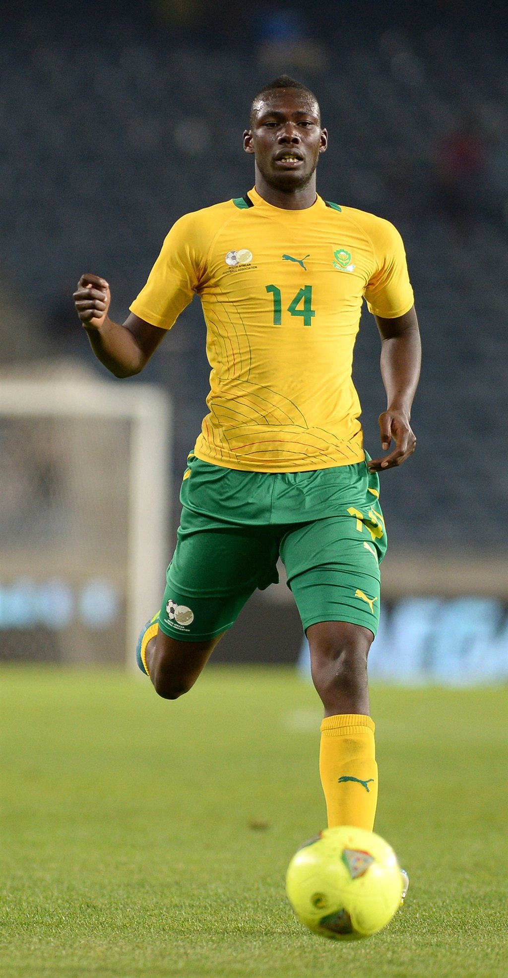 Bafana Bafana player Eric Mathoho. Picture: Trevor Kunene  